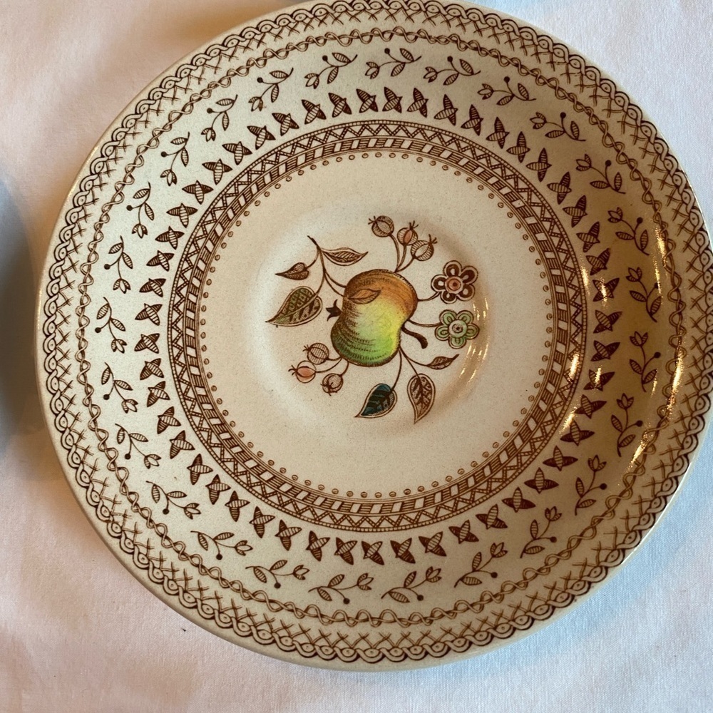 Johnson Brothers Heritage Fruit Cup and Saucer Set of 7
